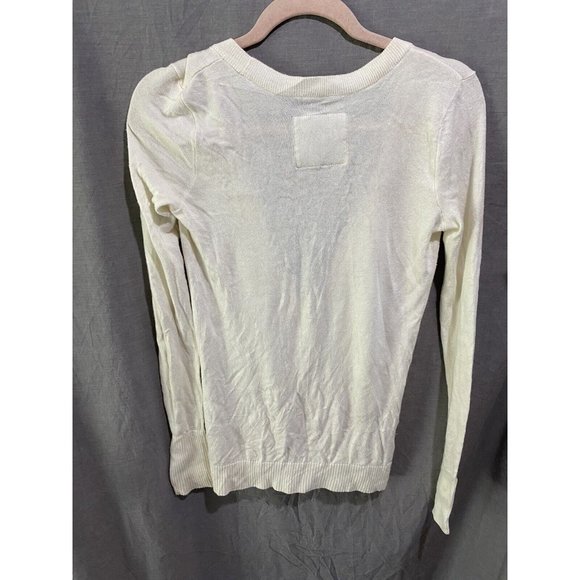 Abercrombie Sweater Girls XL White Logo Button Cardigan Sweater Kids. - Picture 6 of 9